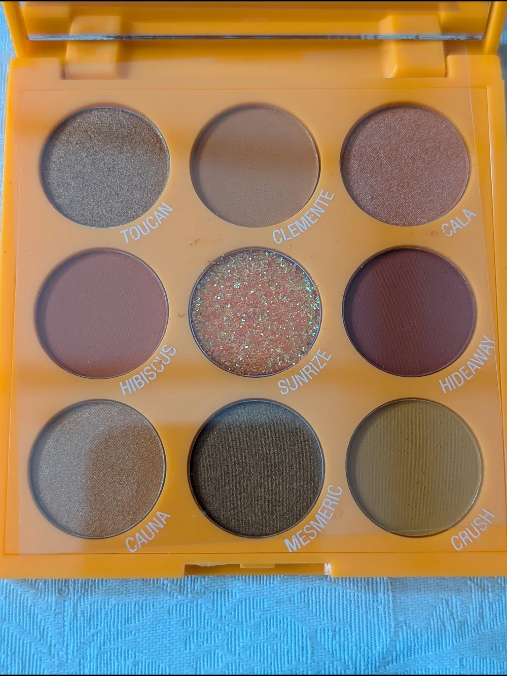 CITY COLOR Paradise Love #OrangeVibes Pressed Powder Palette Cruelty-Free 0.38oz